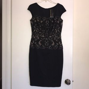 Designer Cocktail Lace Mid Dress